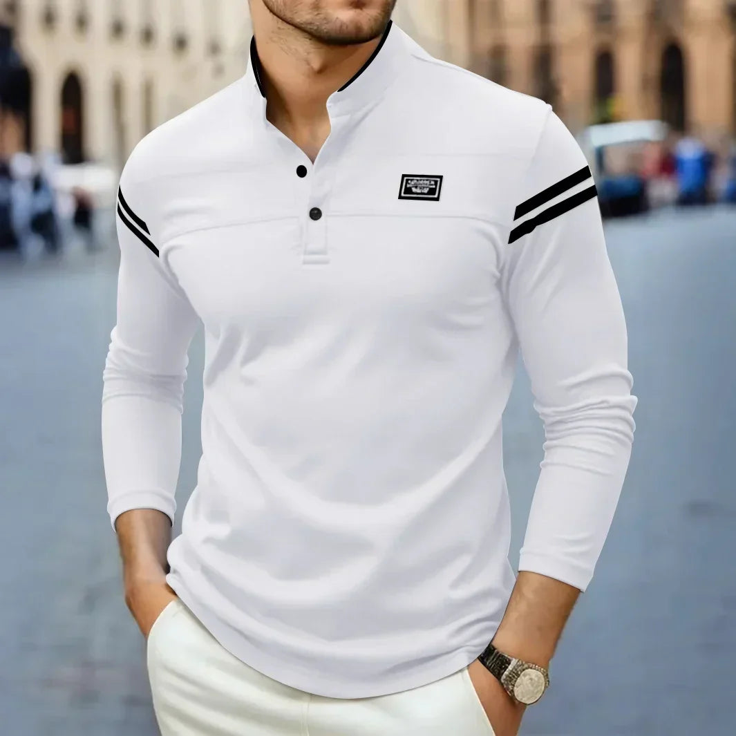 MD | T-SHIRT À MANCHES LONGUES MODERNE POUR HOMME
