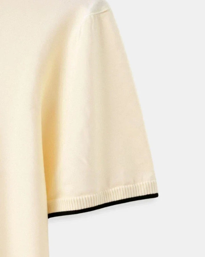MD | POLO SUR MESURE EN PIQUÉ AVEC DÉTAILS CONTRASTANTS
