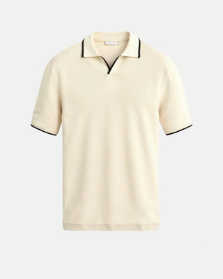 MD | POLO SUR MESURE EN PIQUÉ AVEC DÉTAILS CONTRASTANTS