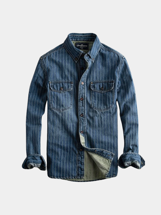 MD | CHEMISE À RAYURES MANCHES LONGUES