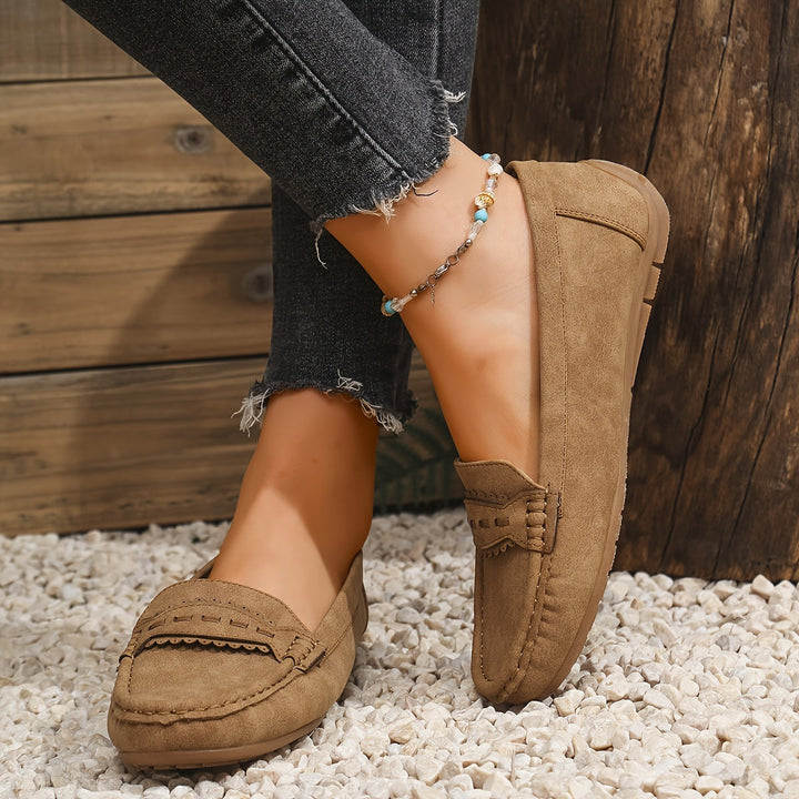 MD | MOCASSINS EFFET DAIM FESTONNÉS
