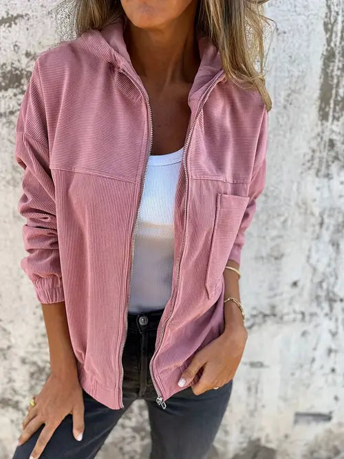 MD | VESTE DÉCONTRACTÉE EN VELOURS CÔTELÉ