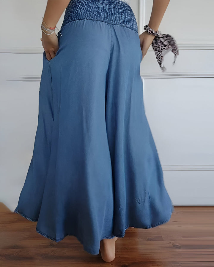 MD | PANTALON AVEC TAILLE SMOCKÉE