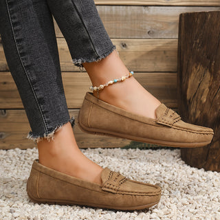 MD | MOCASSINS EFFET DAIM FESTONNÉS