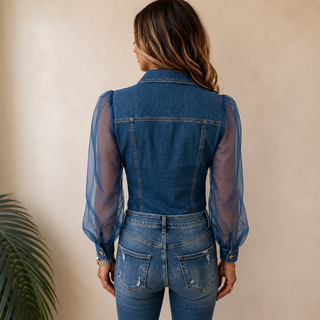 MD | Blouse en denim stylée