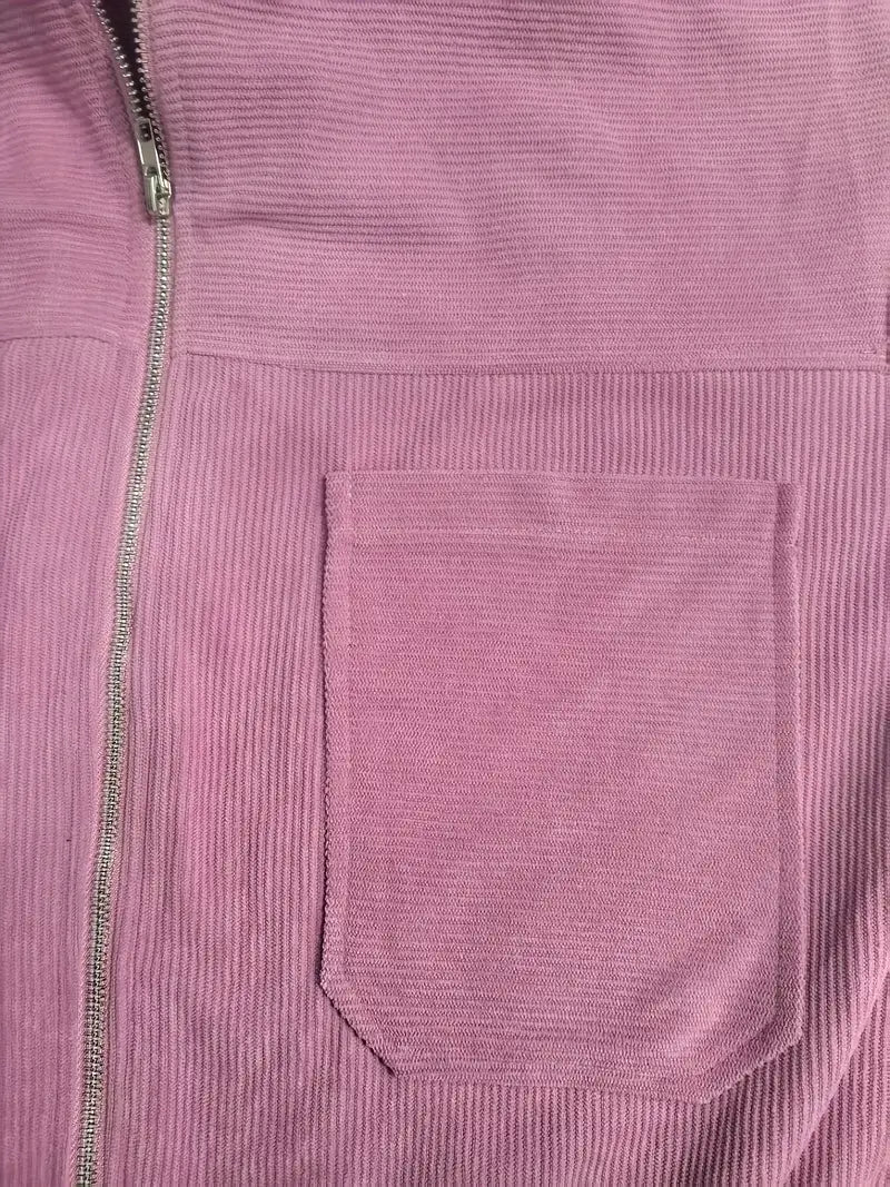 MD | VESTE DÉCONTRACTÉE EN VELOURS CÔTELÉ
