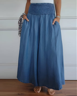 MD | PANTALON AVEC TAILLE SMOCKÉE