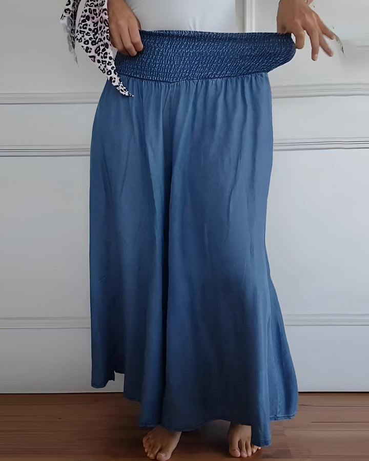 MD | PANTALON AVEC TAILLE SMOCKÉE