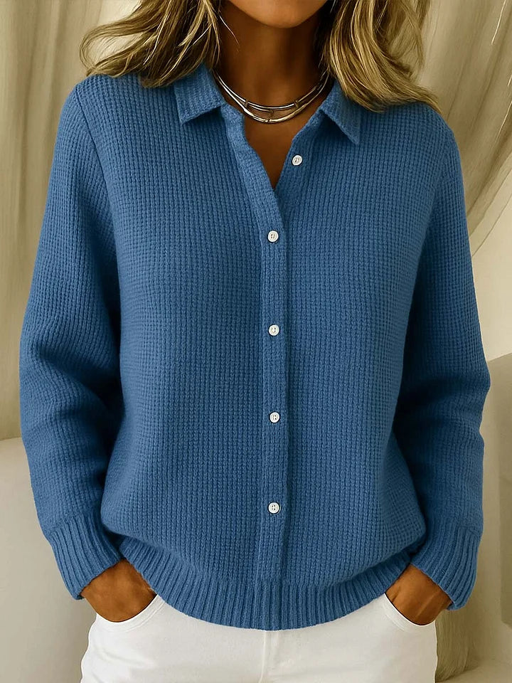 MD | CARDIGAN MAILLE COL CHEMISE
