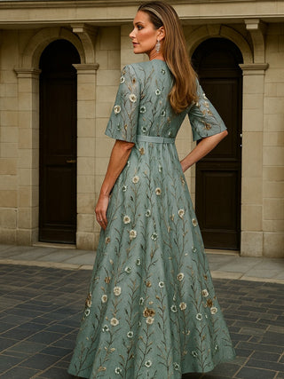 MD | Robe Longue Élégance Botanique