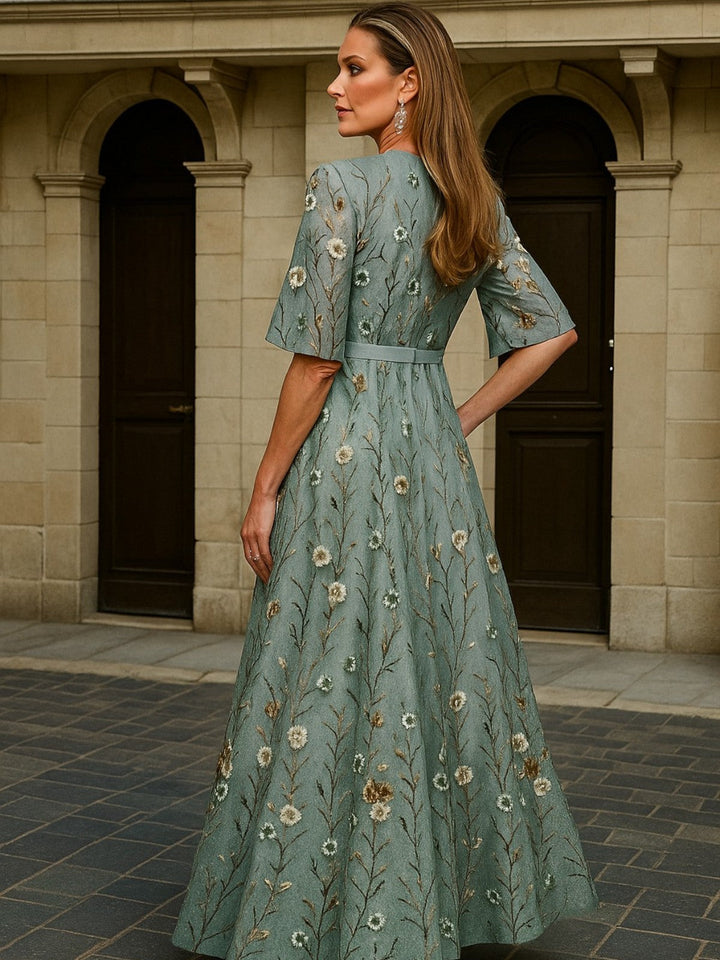 MD | Robe Longue Élégance Botanique