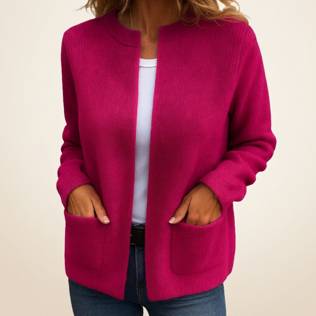 MD | GILET ZIPPÉ EN MAILLE DOUCE