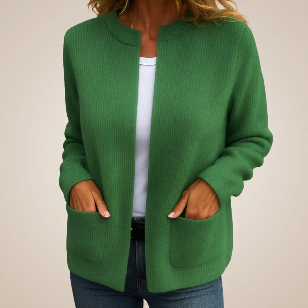 MD | GILET ZIPPÉ EN MAILLE DOUCE