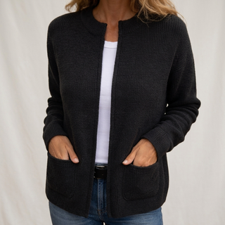 MD | GILET ZIPPÉ EN MAILLE DOUCE