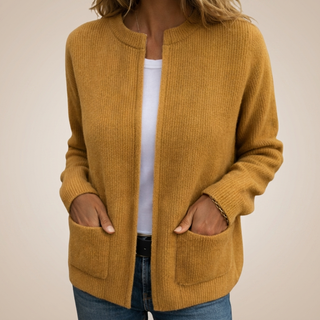 MD | GILET ZIPPÉ EN MAILLE DOUCE