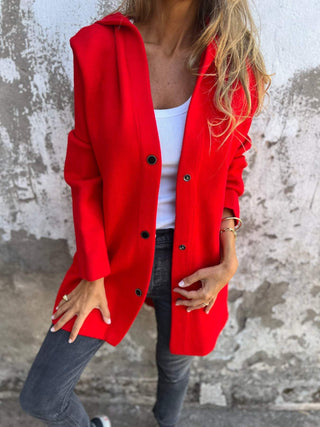 MD | GILET LONG CHIC AVEC CAPUCHE