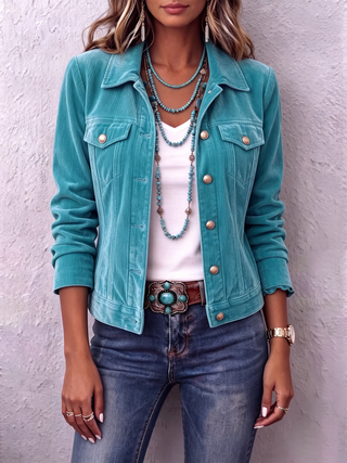 MD | VESTE EN VELOURS BOHÈME