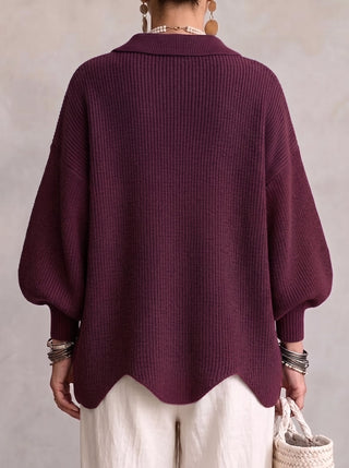 MD | GILET OVERSIZE BOUTONS DORÉS