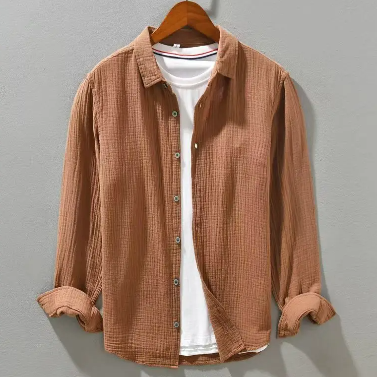 MD | CHEMISE ÉLÉGANTE EN COTON DOUX COMME DE LA SOIE