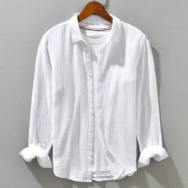 MD | CHEMISE ÉLÉGANTE EN COTON DOUX COMME DE LA SOIE